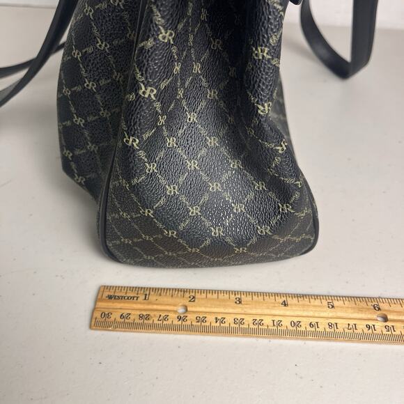 Rioni Chelsea Black Leather Purse Shoulder Bag Organizer Handbag Italian $290 - Picture 10 of 16